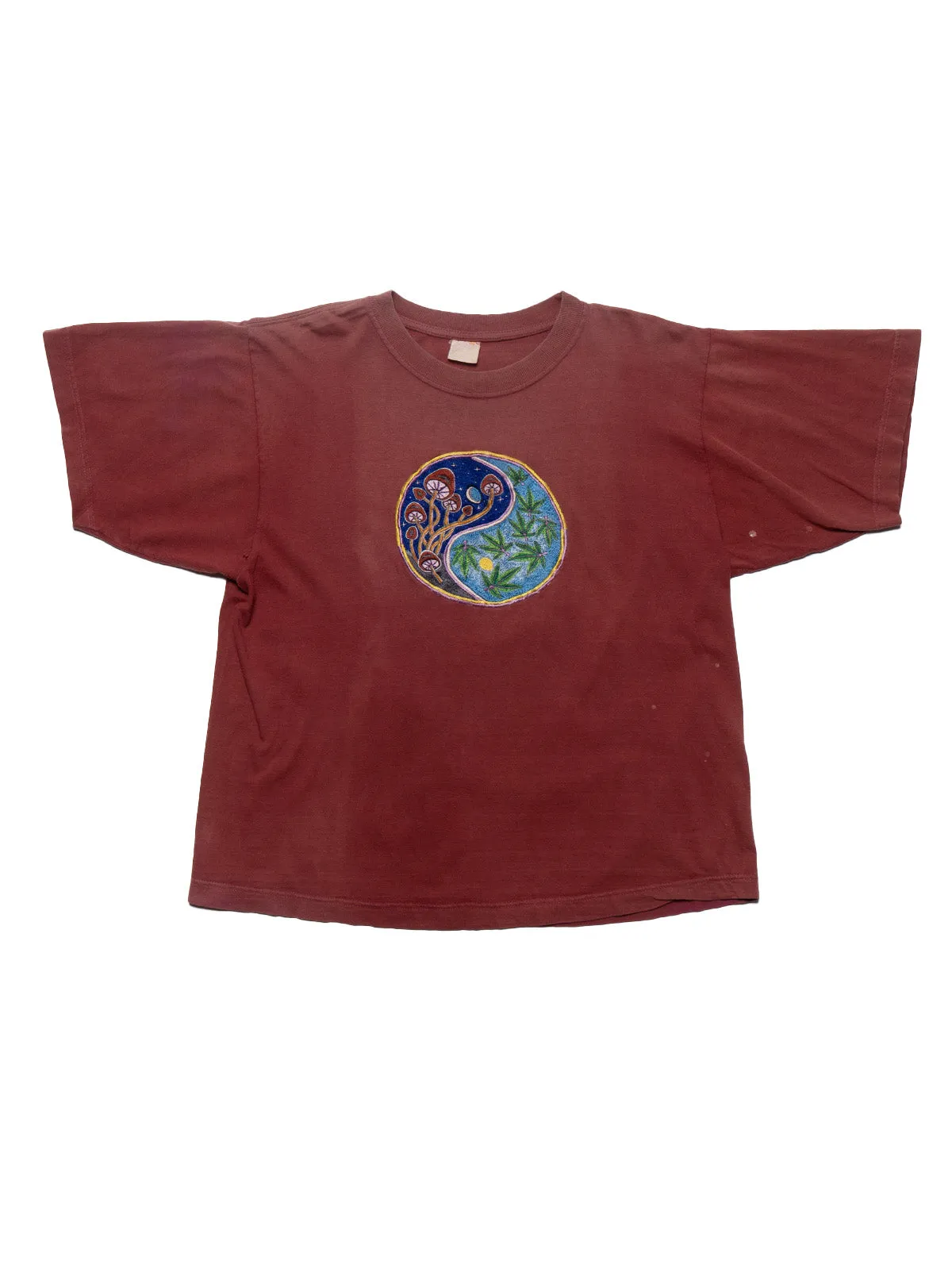 Vintage Yin Yang Mushroom Marijuana Tee sold by UNIF