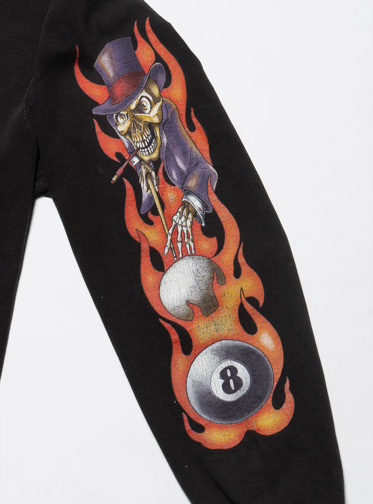Vintage Skeleton 8 Ball Long Sleeve Tee sold by UNIF product image thumbnail 3