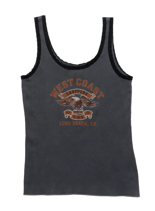 Vintage West Coast Choppers Genuine Motherfucker Tank Top Grey made by UNIF