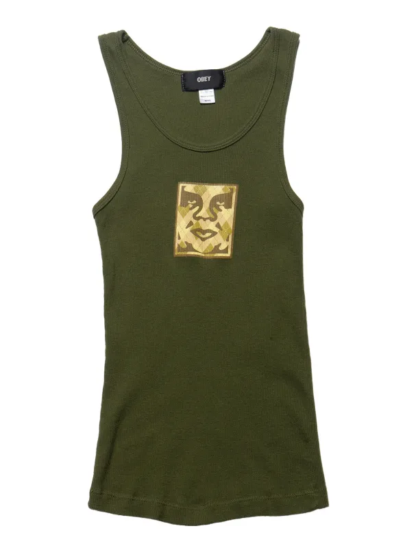 Vintage Obey Andre The Giant Tank Top Green made by UNIF