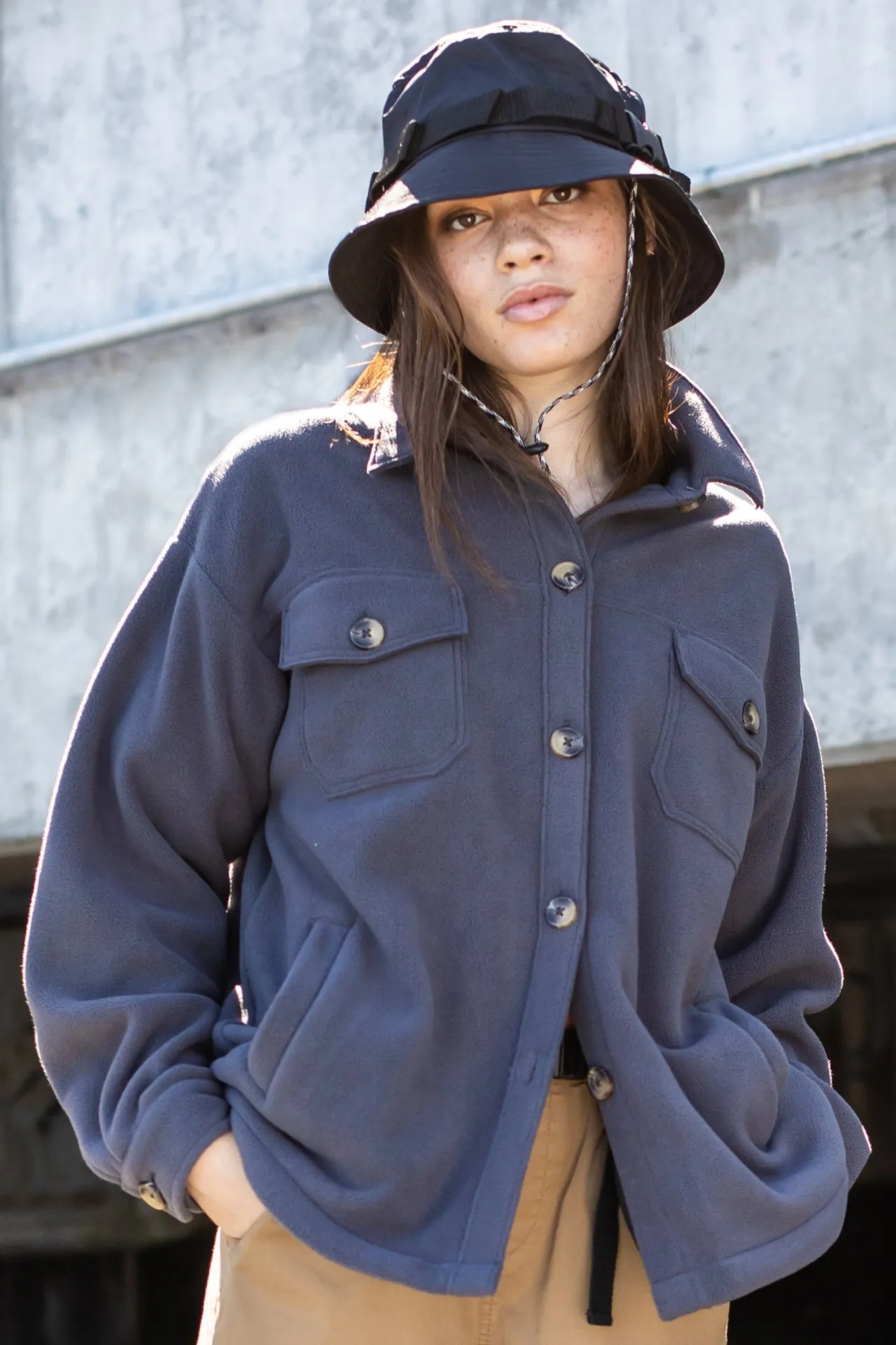 Carleen Fleece Shirt Jacket sold by UNIONBAY
