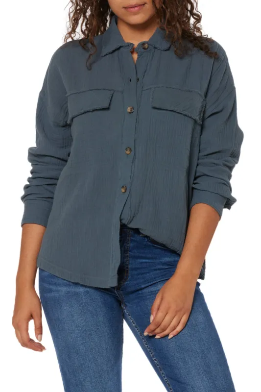 Liz Gauze Button-Up Shirt sold by UNIONBAY