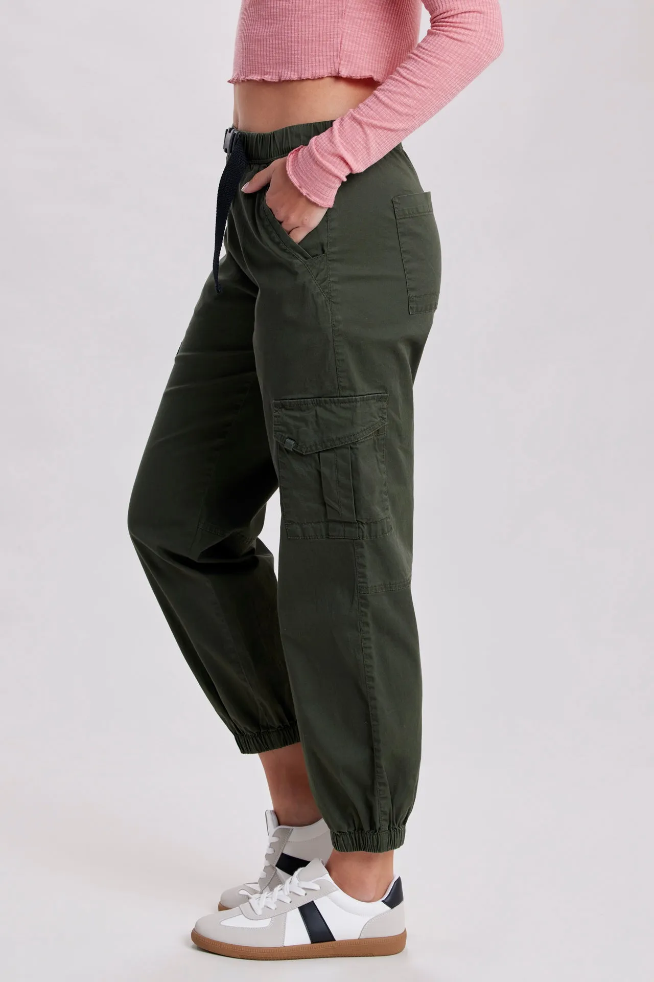 Vaughn Solid Web Belt Jogger sold by UNIONBAY product image thumbnail 3