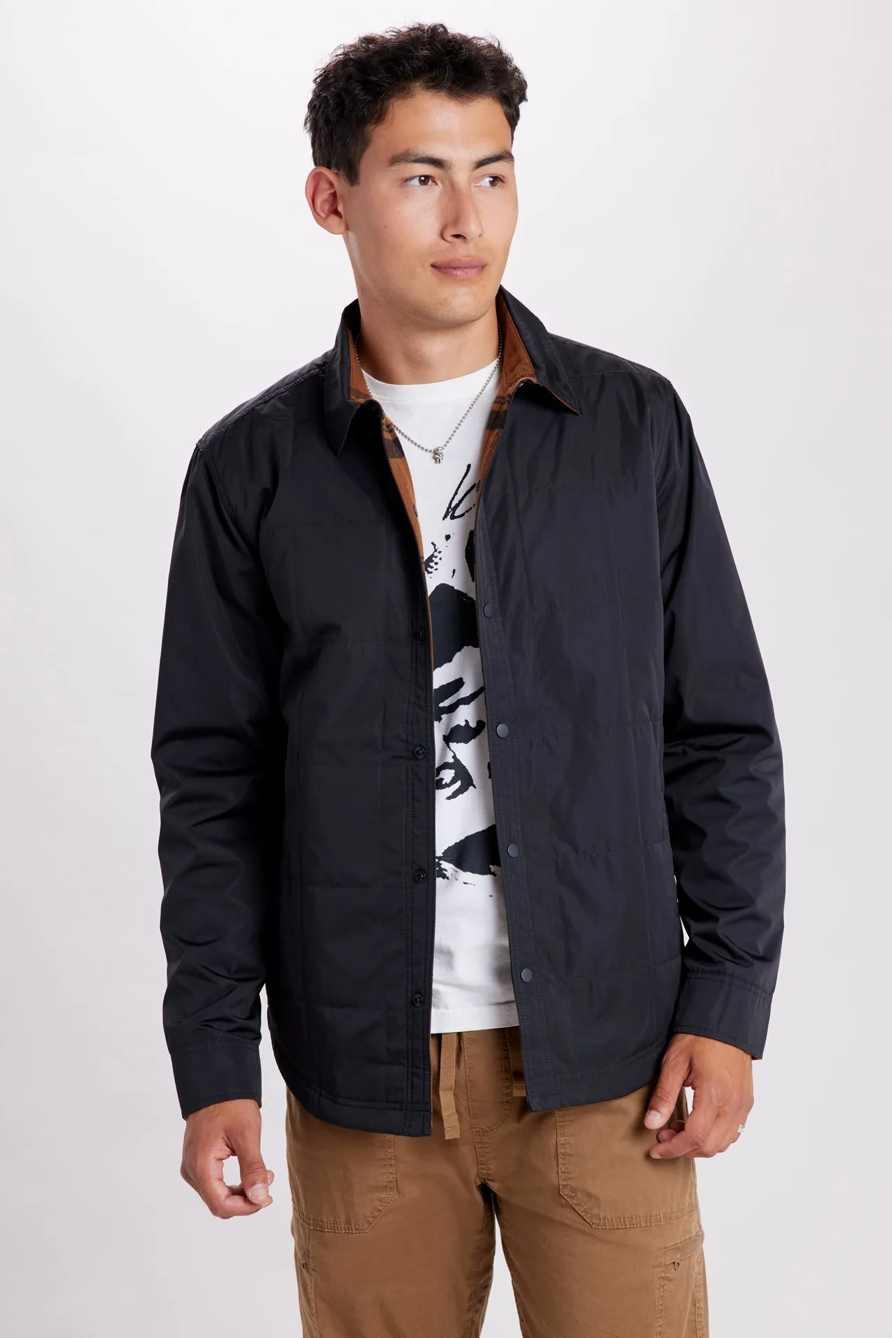 Nylon to Flannel Reversible Jacket sold by UNIONBAY