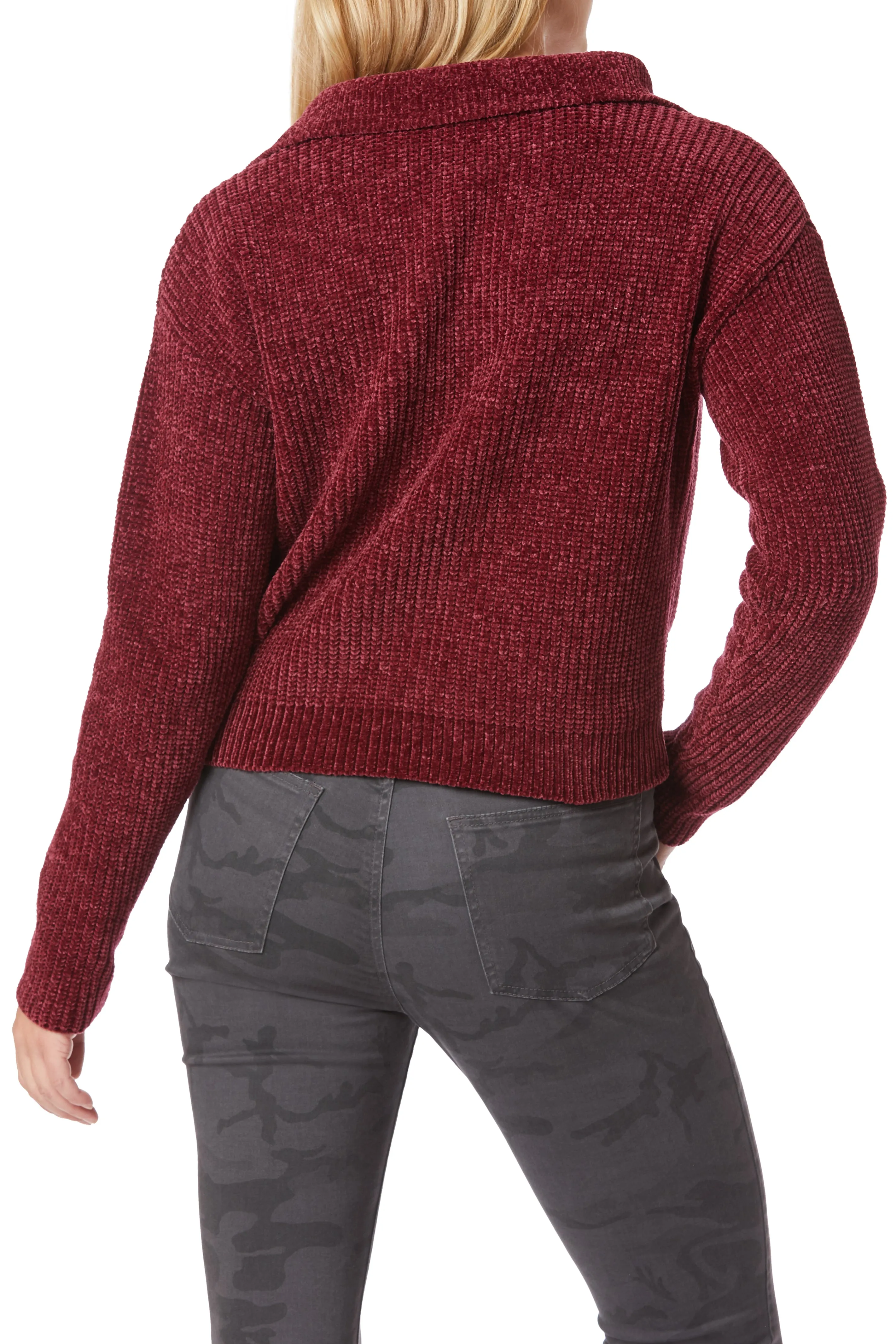 Chenille Mock Neck Zip Sweater sold by UNIONBAY product image thumbnail 3