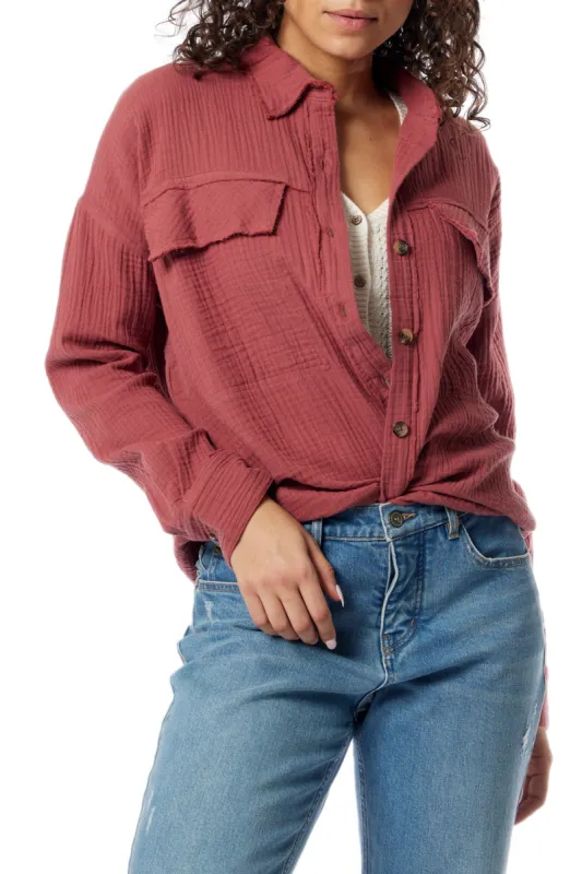 Liz Gauze Button-Up Shirt sold by UNIONBAY