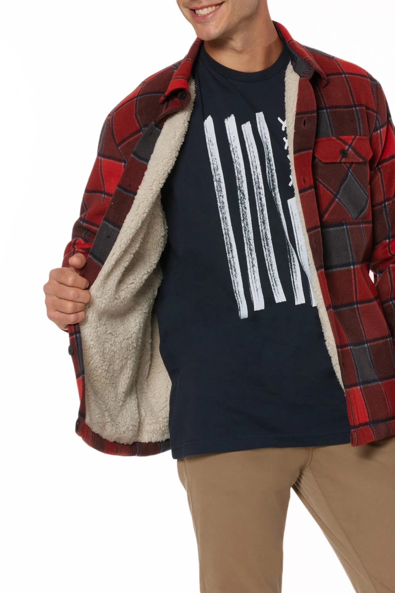 Woodsman Microfleece Shirt Jacket sold by UNIONBAY product image thumbnail 4