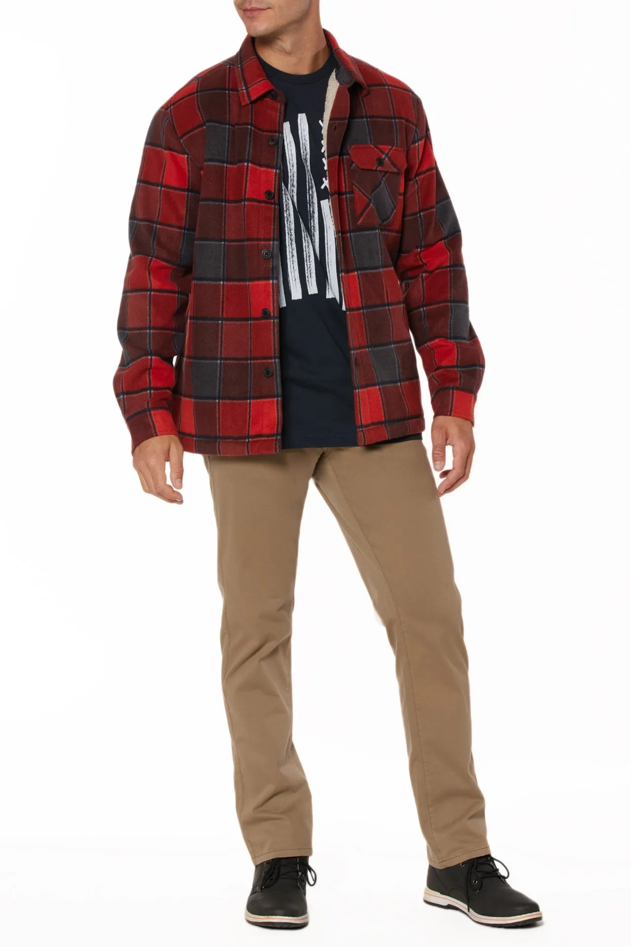 Woodsman Microfleece Shirt Jacket sold by UNIONBAY product image thumbnail 3