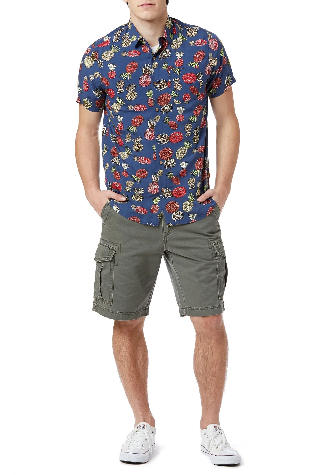 Poolside Rayon Button-Up Shirt sold by UNIONBAY product image thumbnail 2