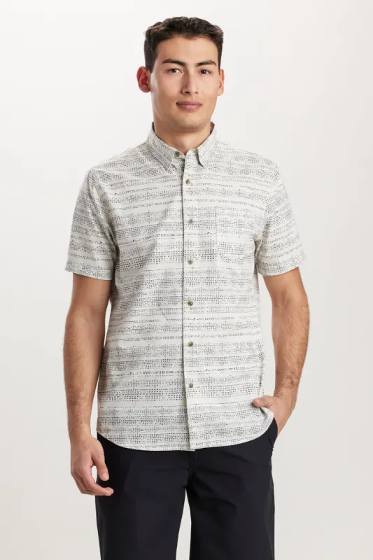 UB Tech Printed Mesh Button-Up Shirt sold by UNIONBAY