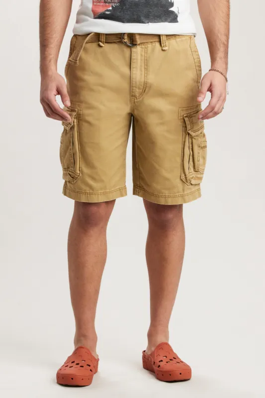 Survivor Mens Belted Cargo Shorts sold by UNIONBAY