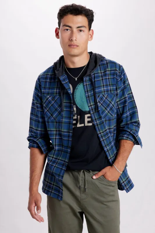 Switchback Flannel Hoodie sold by UNIONBAY