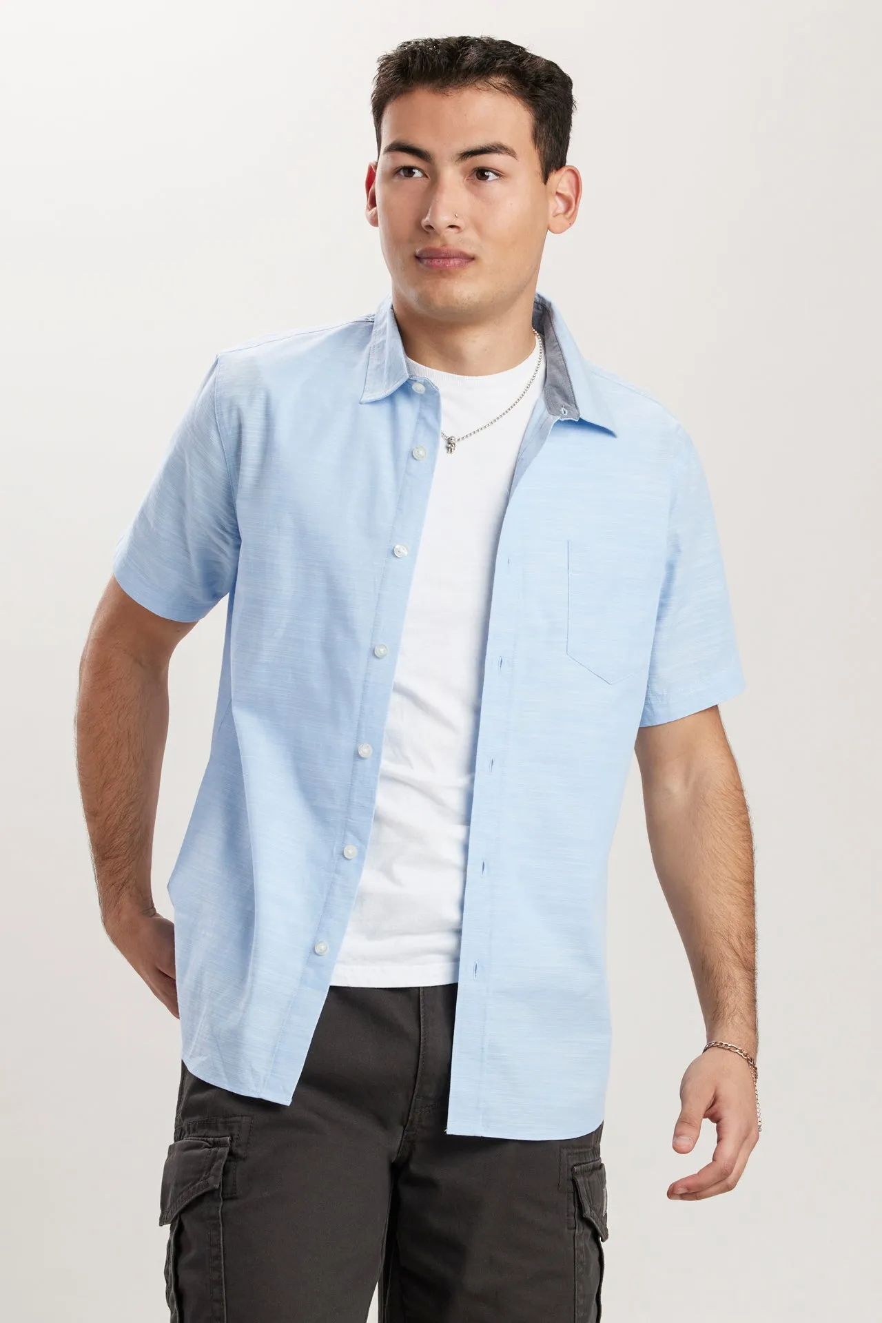 Wren Slub Button-Up Shirt sold by UNIONBAY