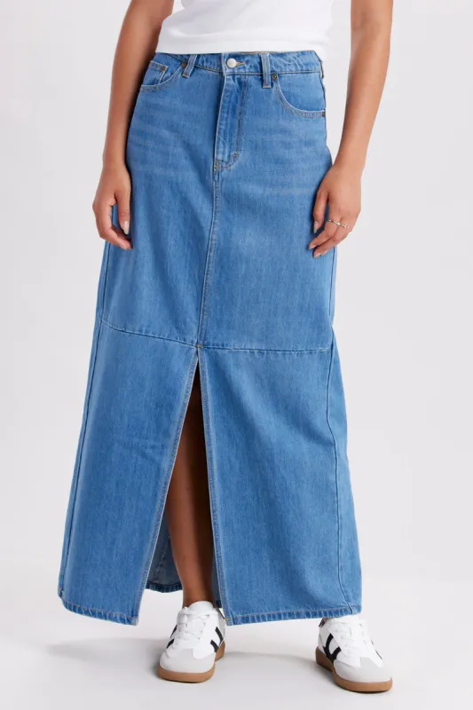Mitchell Denim Maxi Skirt sold by UNIONBAY