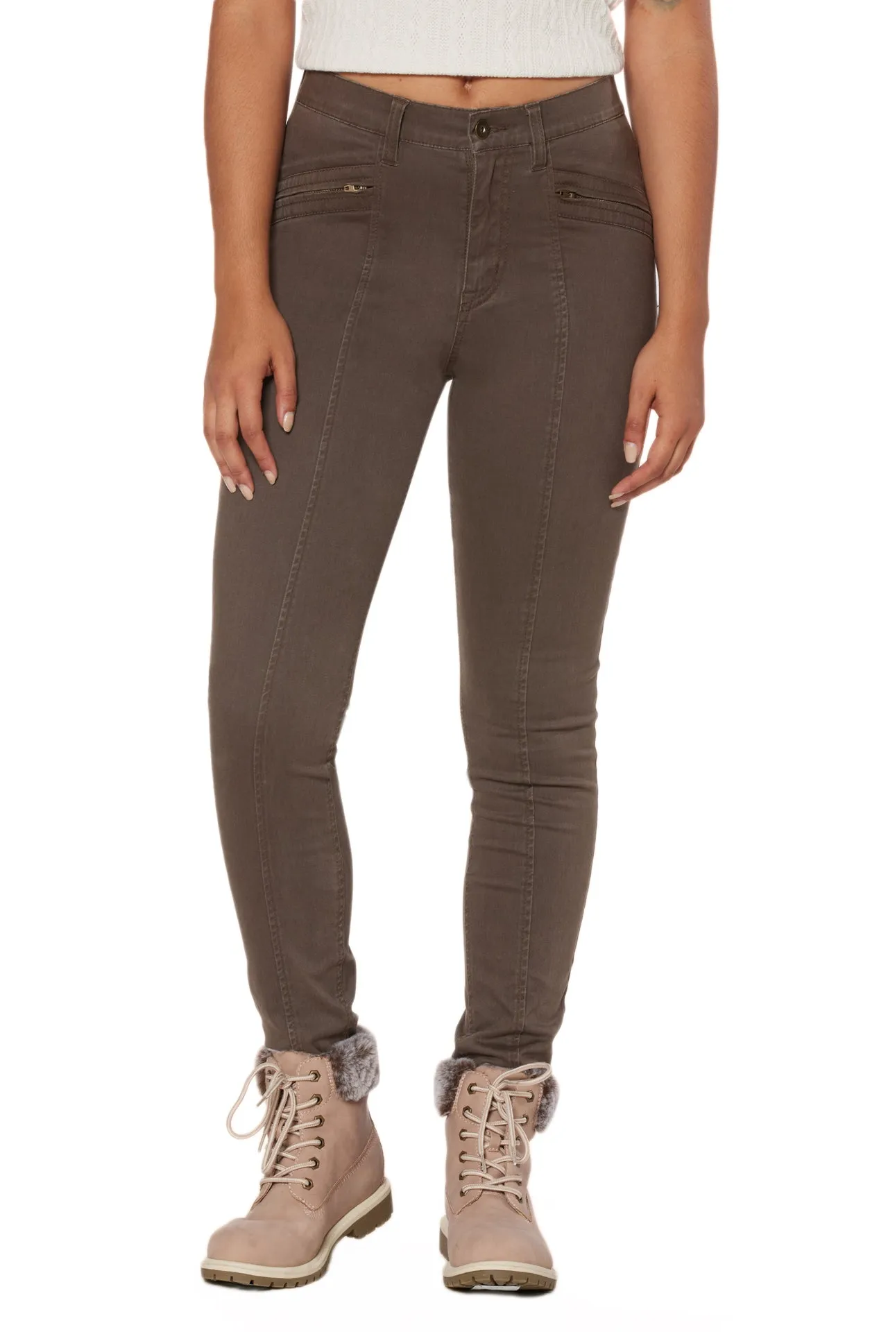 Zola Moto Skinny Zip Pant sold by UNIONBAY