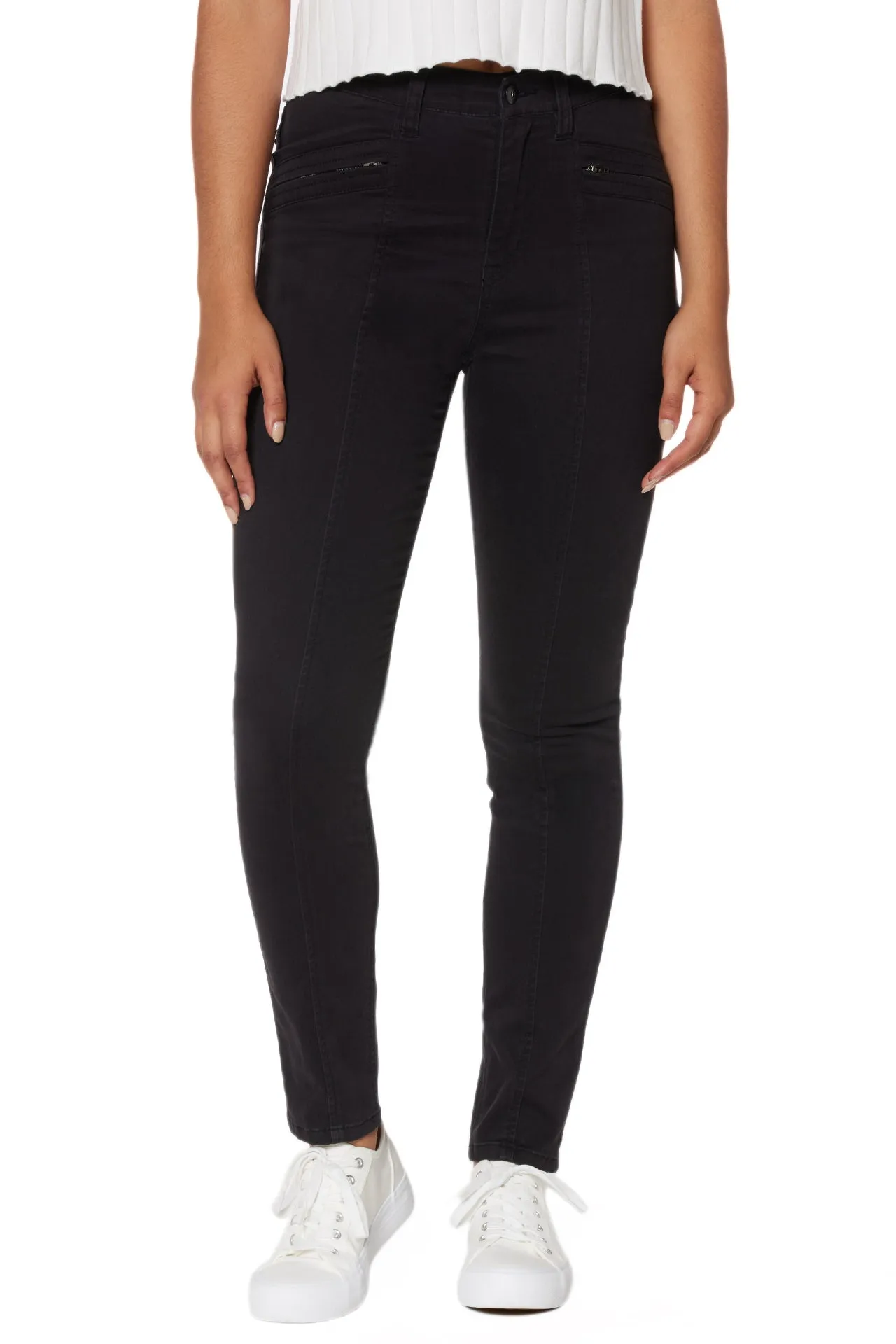 Zola Moto Skinny Zip Pant sold by UNIONBAY