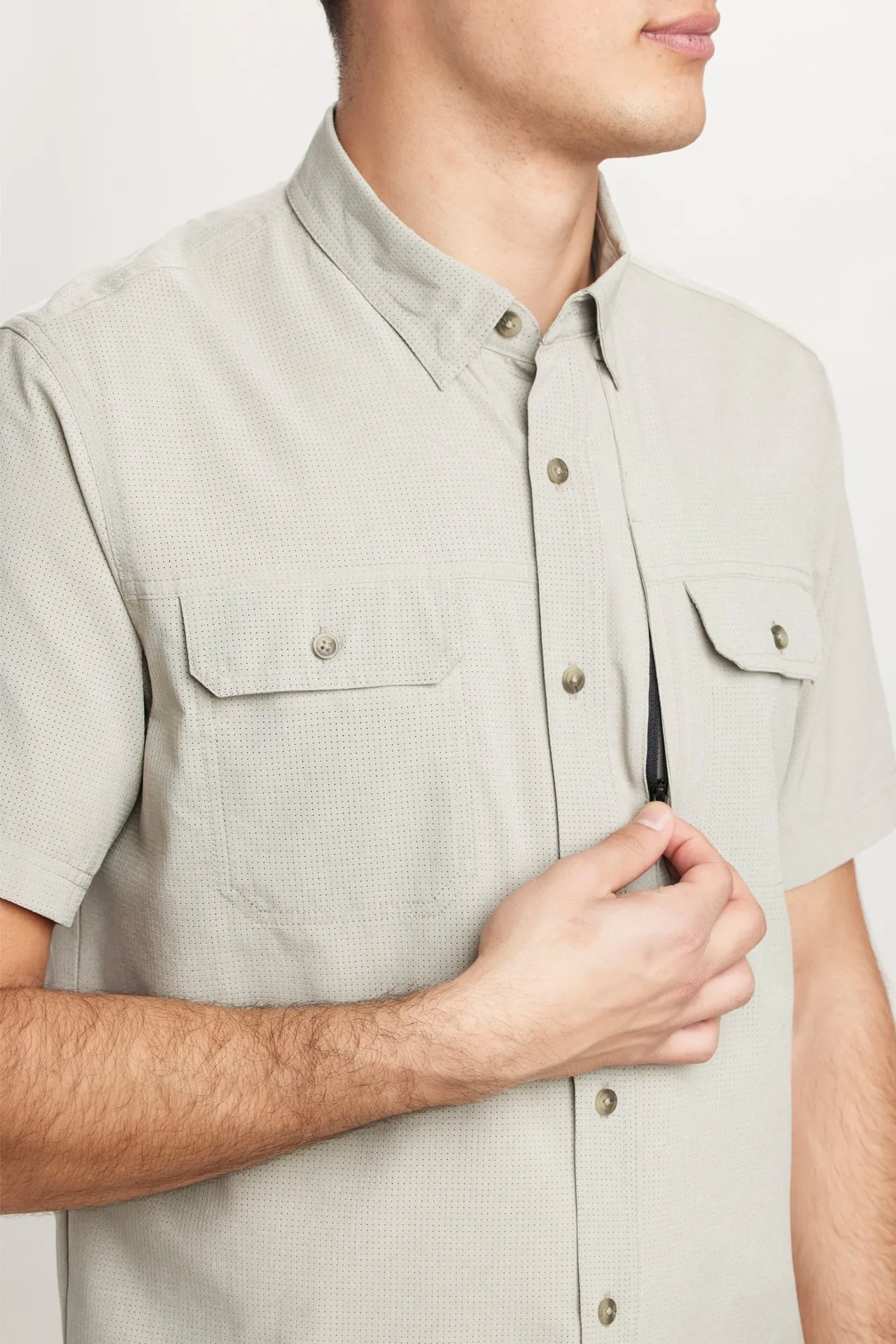 UB Tech Mesh Button-Up Shirt sold by UNIONBAY product image thumbnail 2