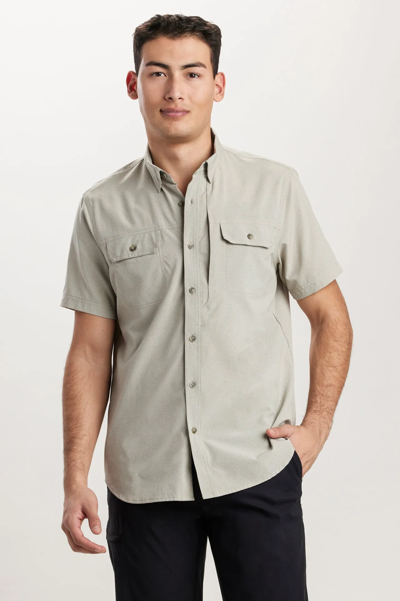 UB Tech Mesh Button-Up Shirt sold by UNIONBAY