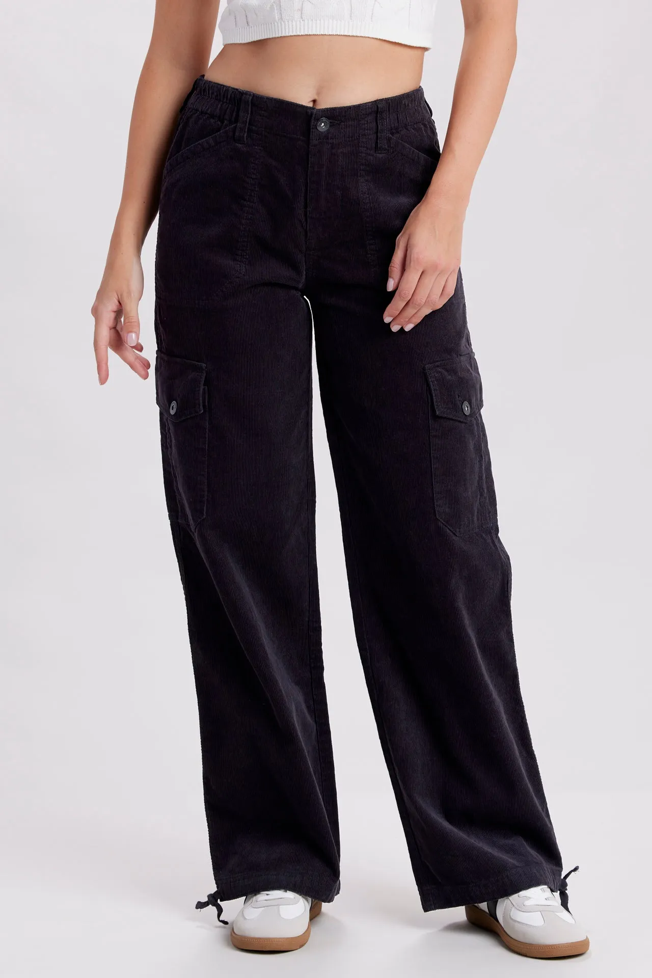 Jayla Corduroy Cargo Pants sold by UNIONBAY