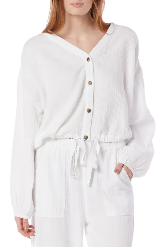Double Gauze Button-Up Top sold by UNIONBAY