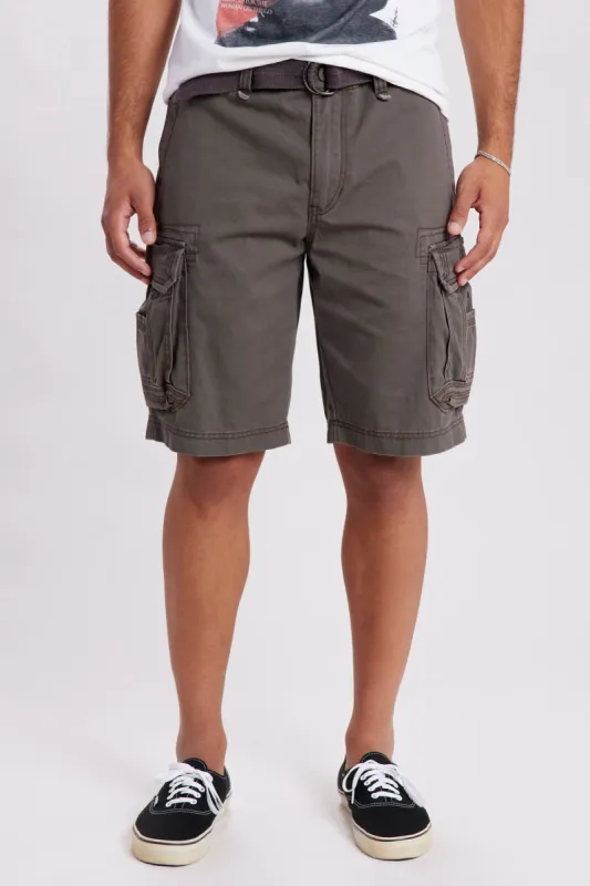 Survivor Mens Belted Cargo Shorts sold by UNIONBAY