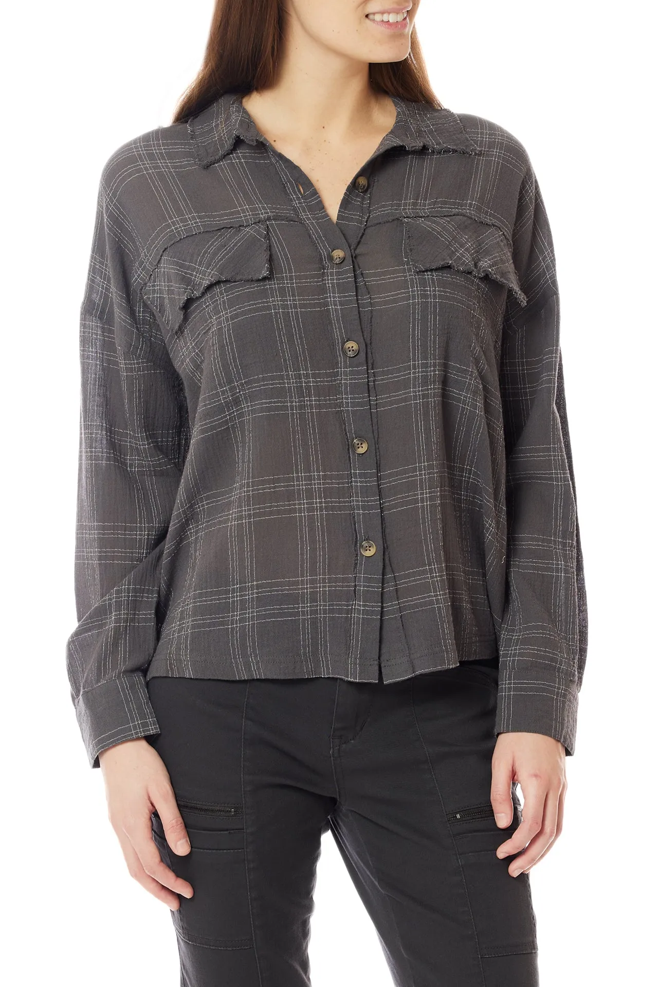 Liz Gauze Button-Up Shirt sold by UNIONBAY