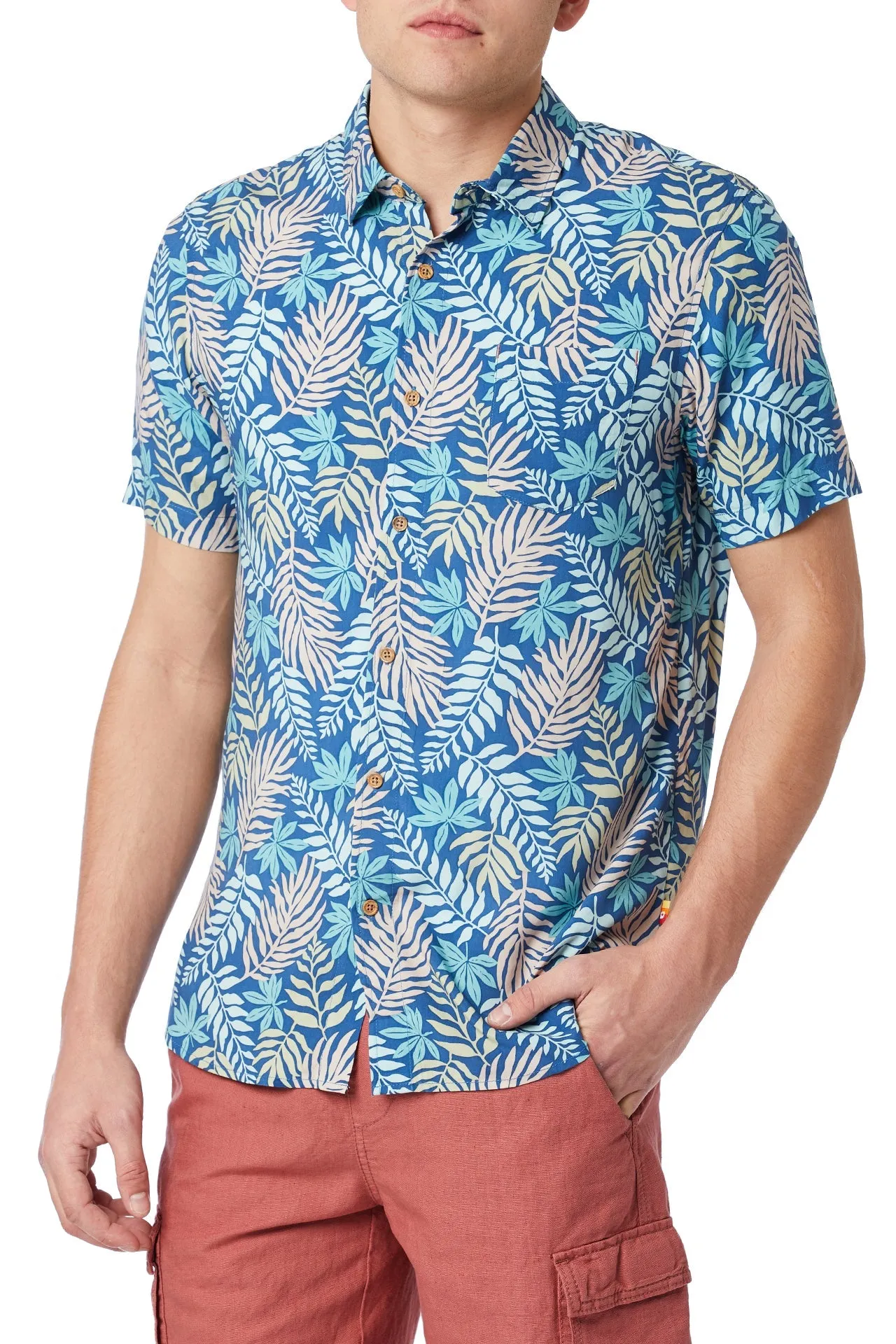 Poolside Rayon Button-Up Shirt sold by UNIONBAY