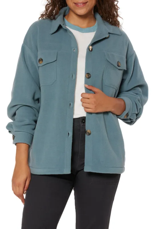 Carleen Fleece Shirt Jacket sold by UNIONBAY