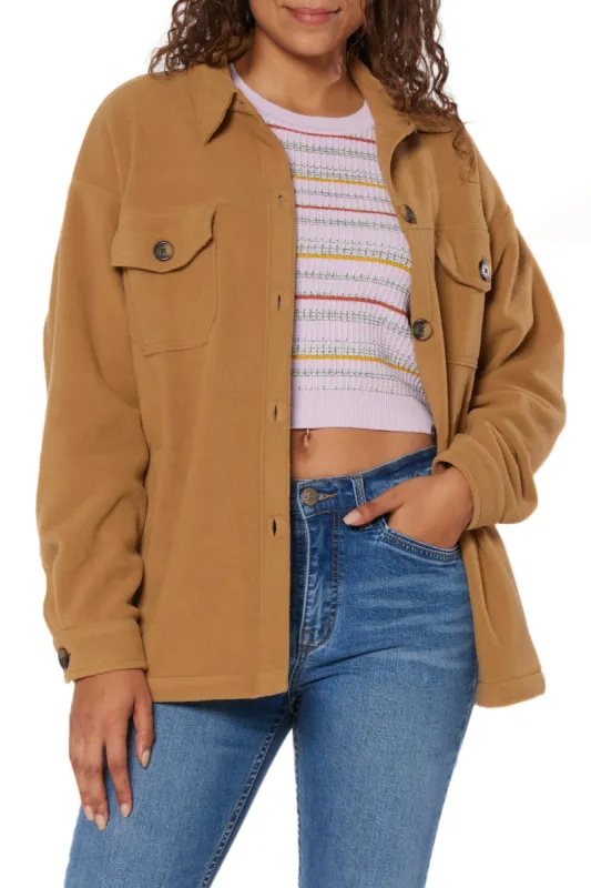 Carleen Fleece Shirt Jacket sold by UNIONBAY