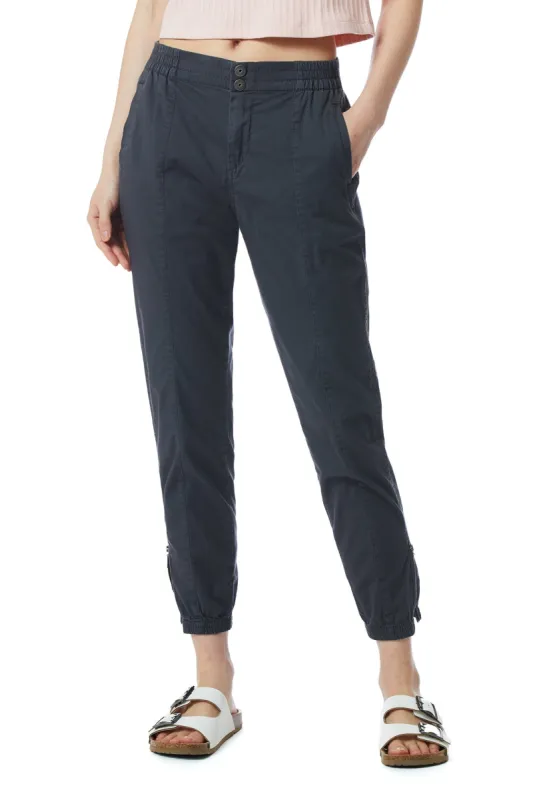 Carmella Solid Zip Hem Jogger sold by UNIONBAY