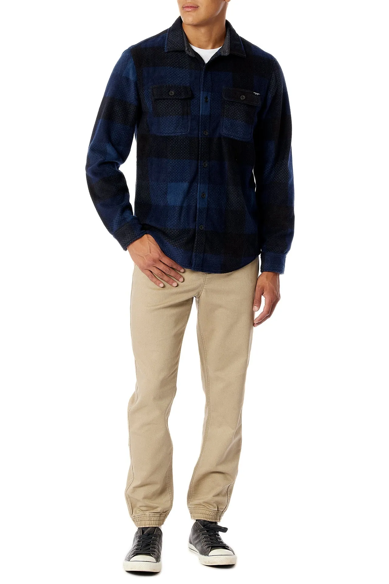 Olympus Plaid Microfleece Shirt Jacket sold by UNIONBAY product image thumbnail 2