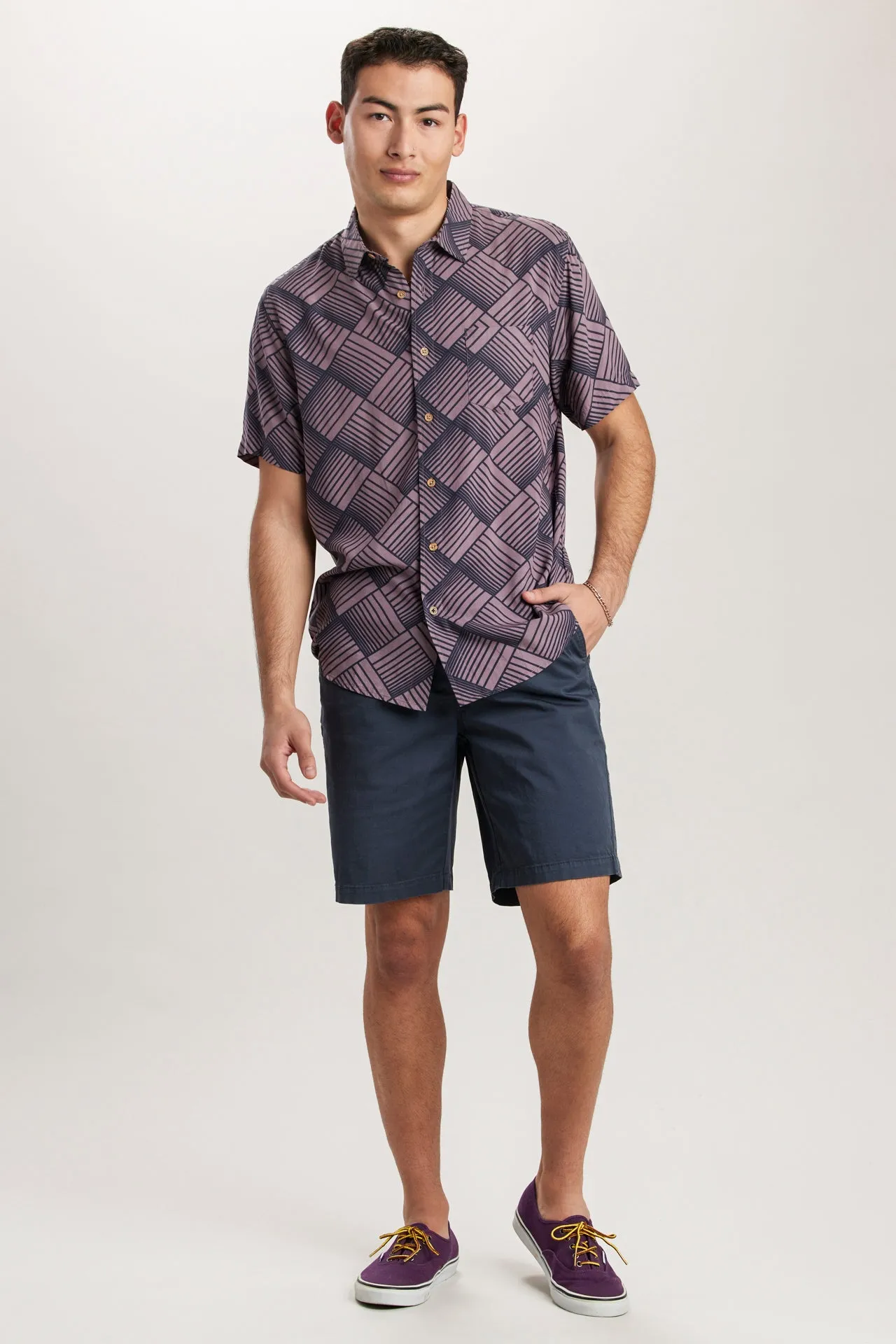 Poolside Rayon Button-Up Shirt sold by UNIONBAY product image thumbnail 2