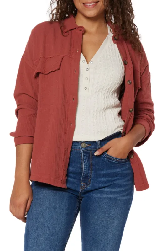 Liz Gauze Button-Up Shirt sold by UNIONBAY