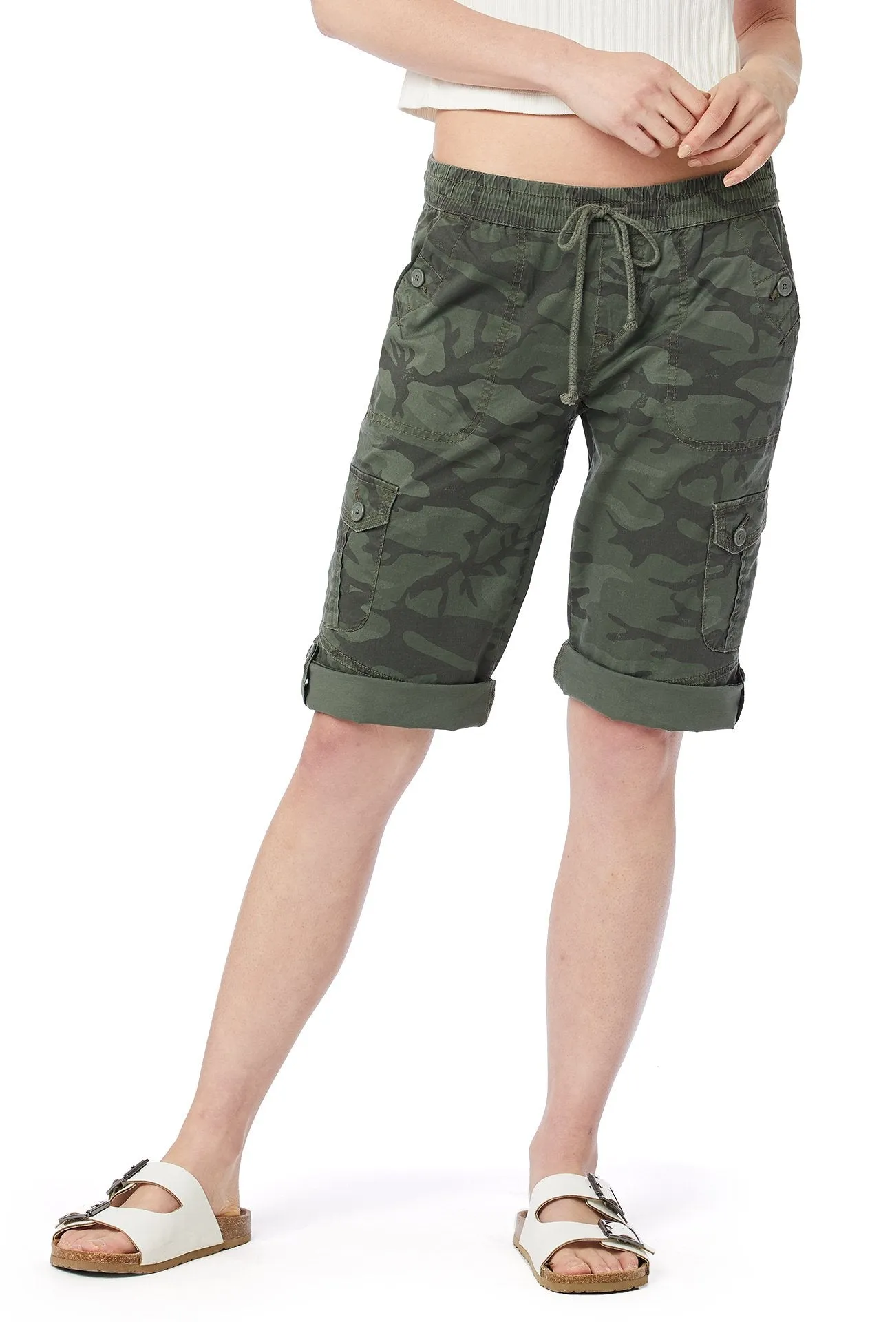 Matilda Camo Convertible Skimmer sold by UNIONBAY