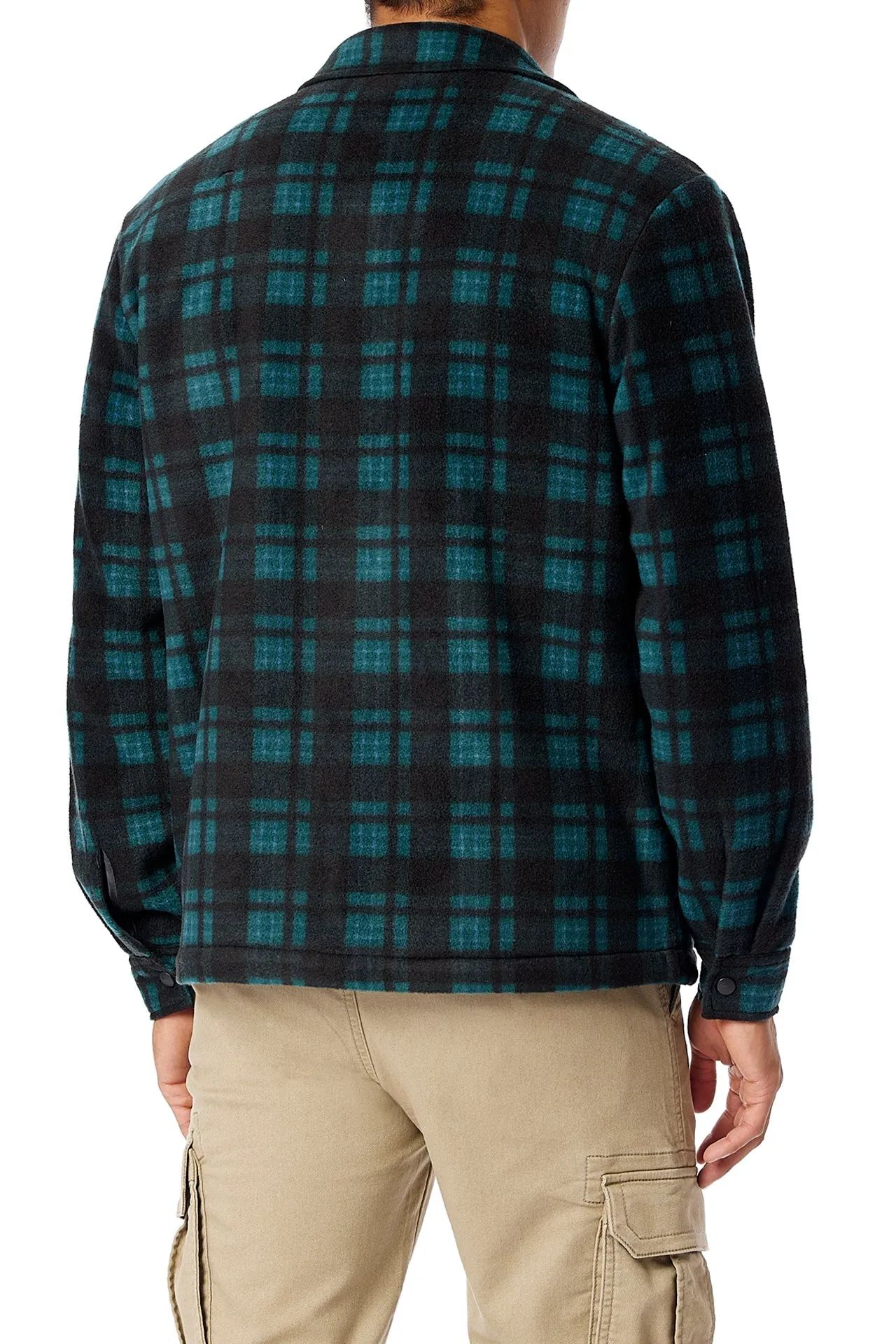 Woodsman Plaid Microfleece Jacket sold by UNIONBAY product image thumbnail 3