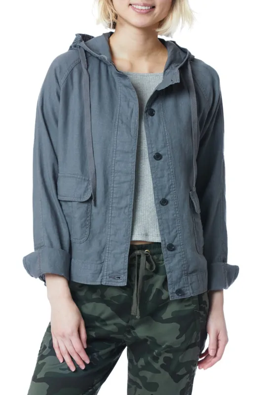 Nadira Oversized Linen Rayon Jacket sold by UNIONBAY