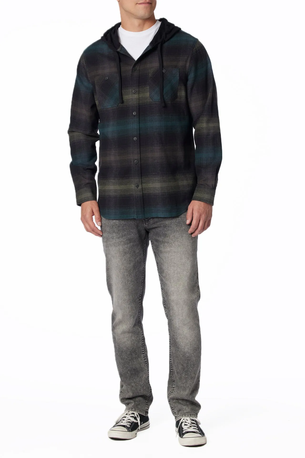 Switchback Flannel Hoodie sold by UNIONBAY product image thumbnail 2