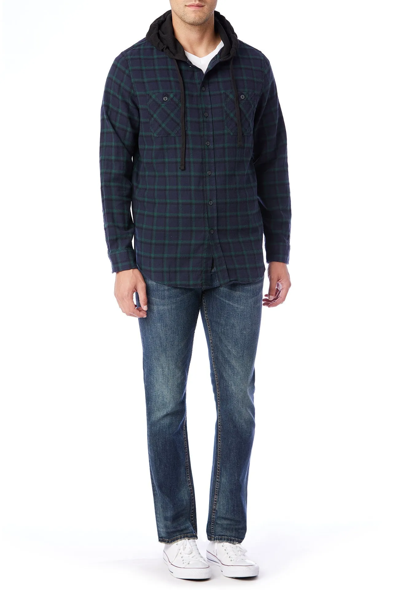Switchback Flannel Hoodie sold by UNIONBAY product image thumbnail 2