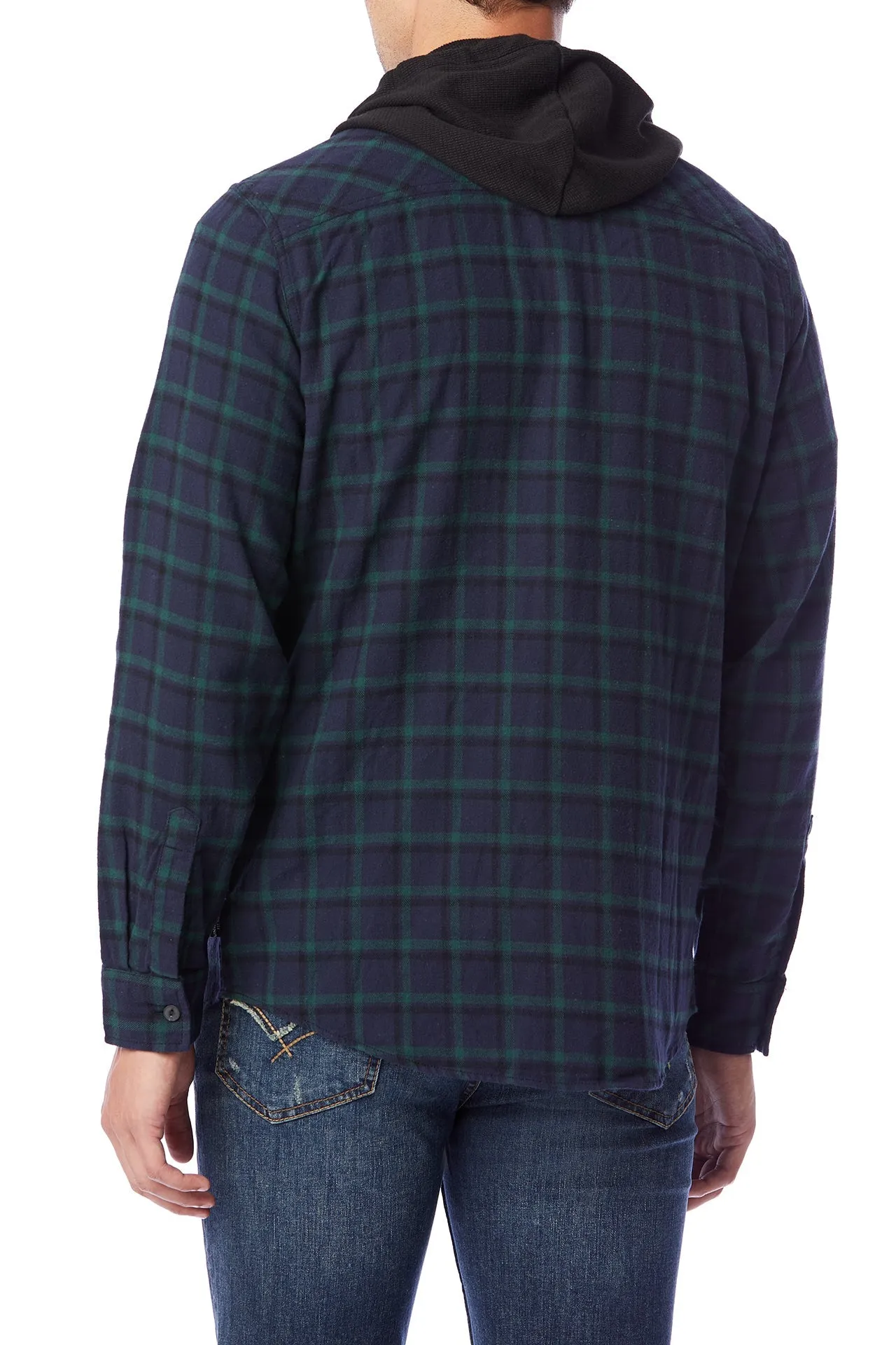 Switchback Flannel Hoodie sold by UNIONBAY product image thumbnail 3