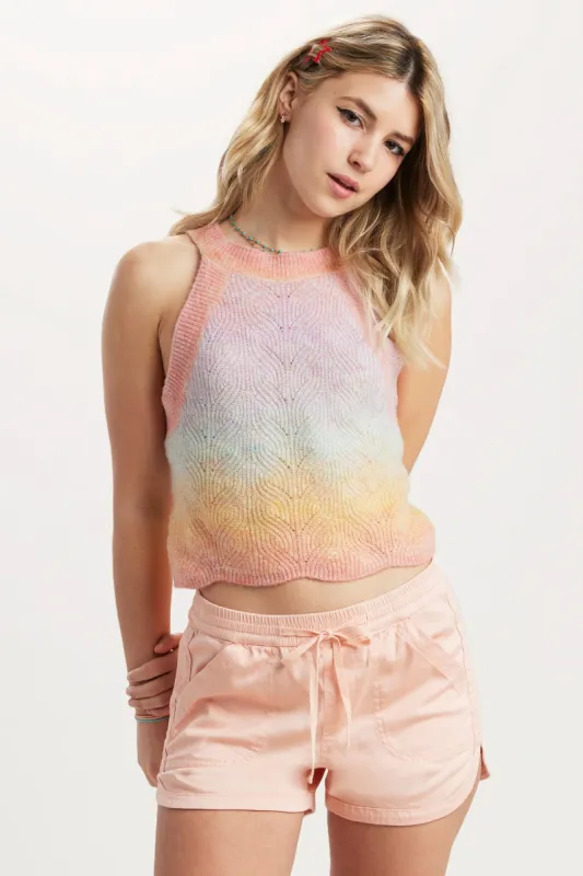 Rainbow Ombre Sweater Tank Top sold by UNIONBAY