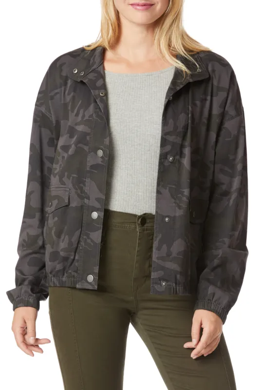Edna Soft Sateen Camo Jacket sold by UNIONBAY