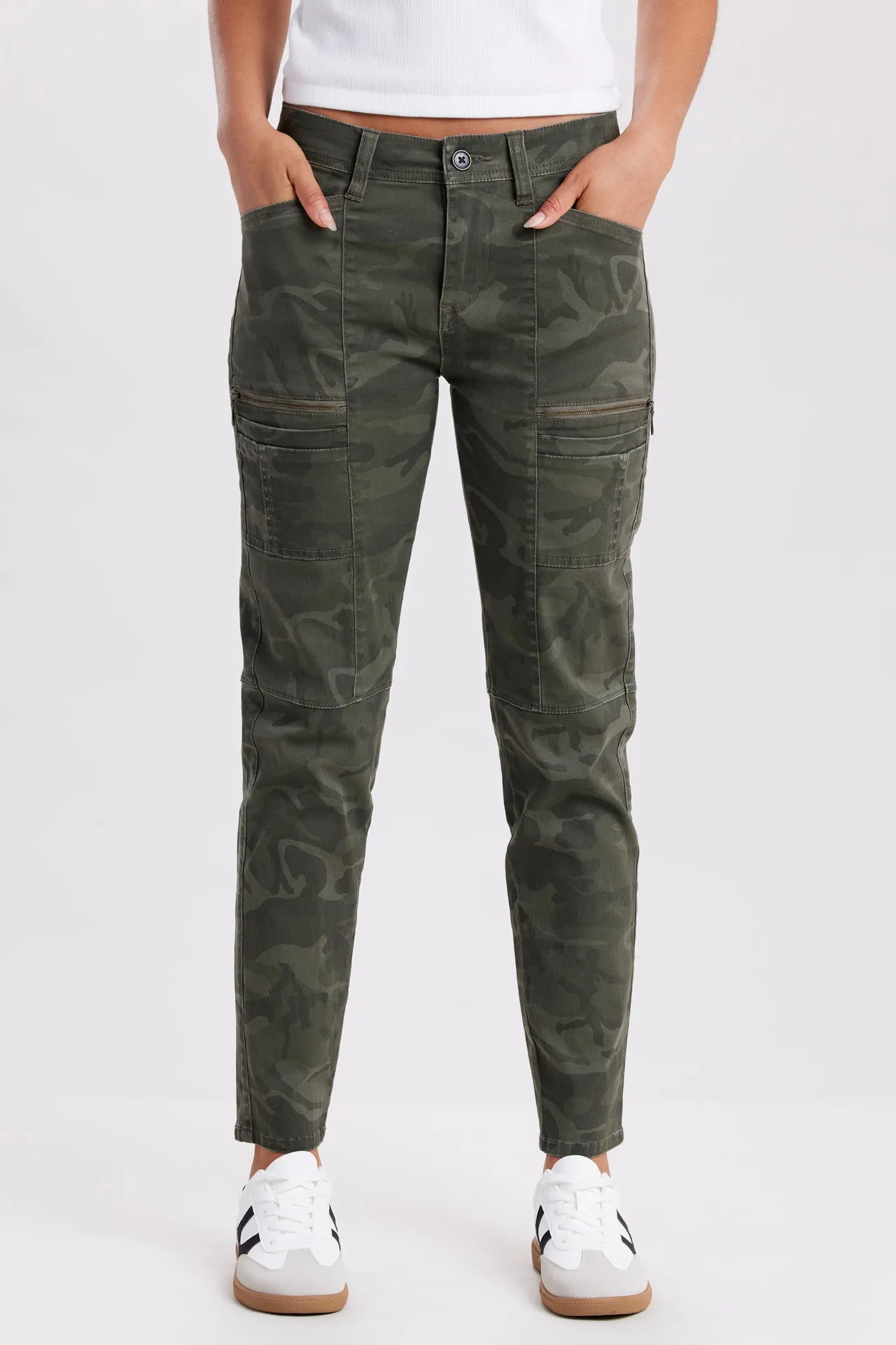 Claire Skinny Zip Cargo Pant sold by UNIONBAY