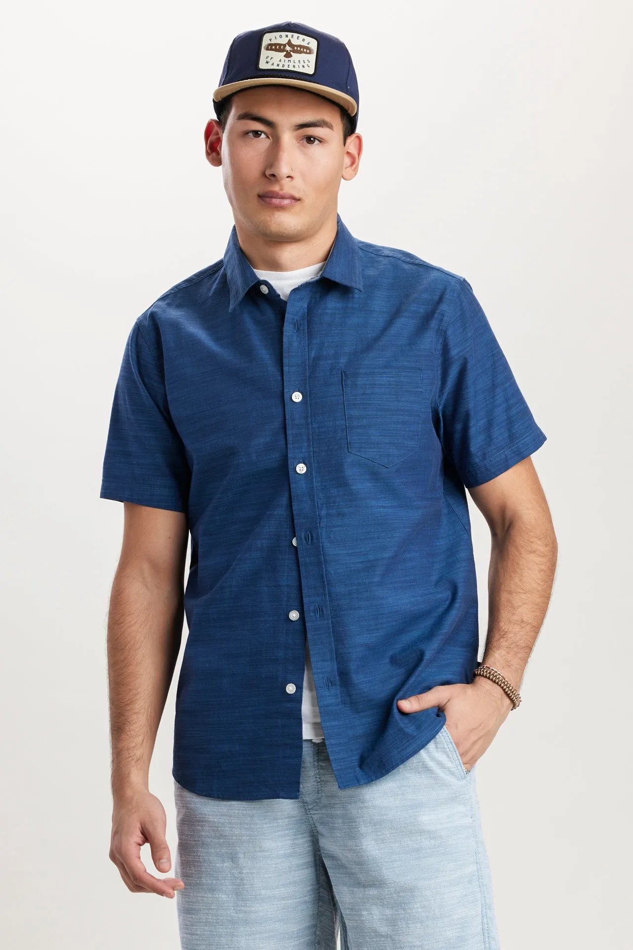 Wren Slub Button-Up Shirt sold by UNIONBAY