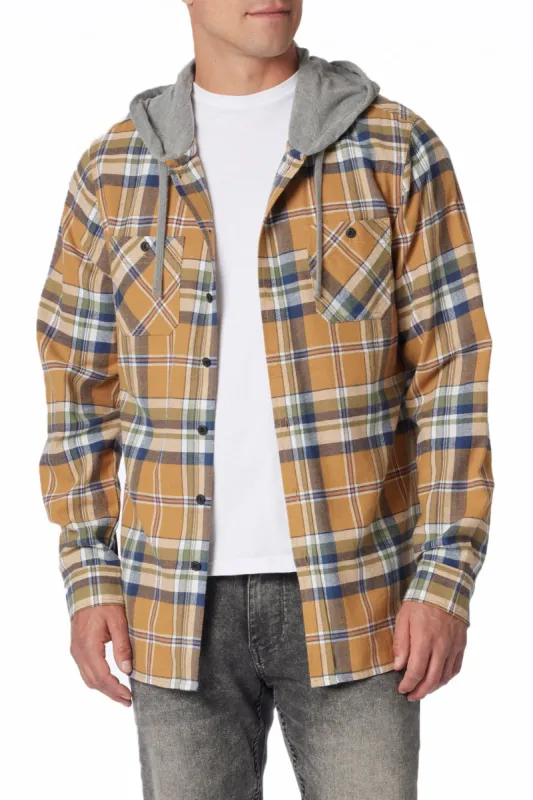 Switchback Flannel Hoodie sold by UNIONBAY