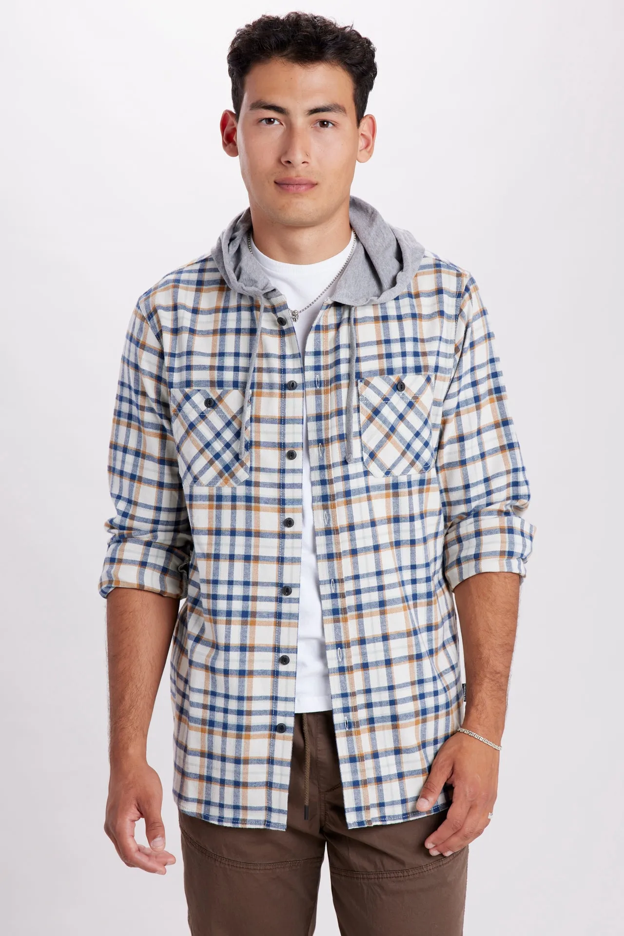 Switchback Flannel Hoodie sold by UNIONBAY