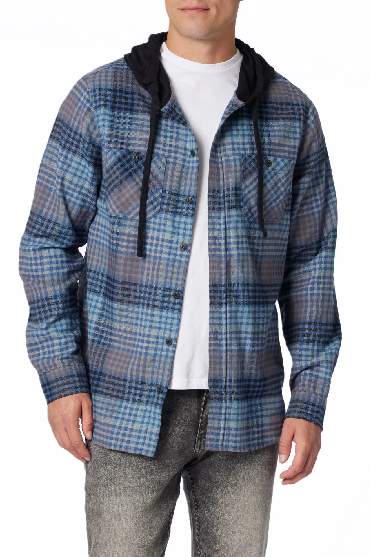 Switchback Flannel Hoodie sold by UNIONBAY