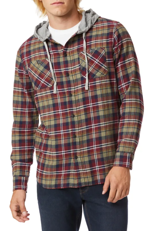 Switchback Flannel Hoodie - Big and Tall sold by UNIONBAY