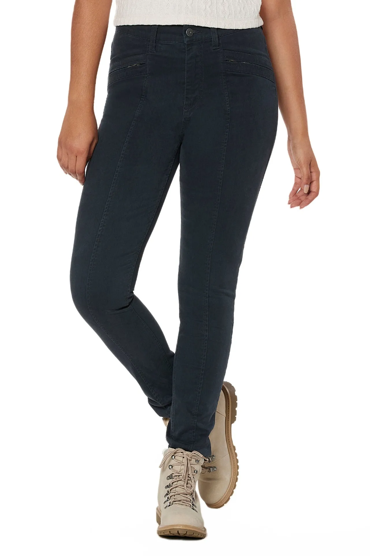 Zola Moto Skinny Zip Pant sold by UNIONBAY