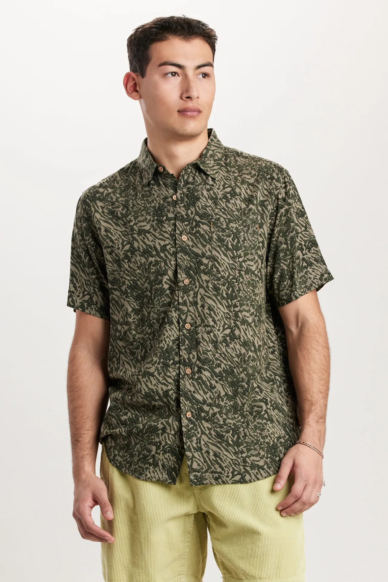 Poolside Rayon Button-Up Shirt sold by UNIONBAY