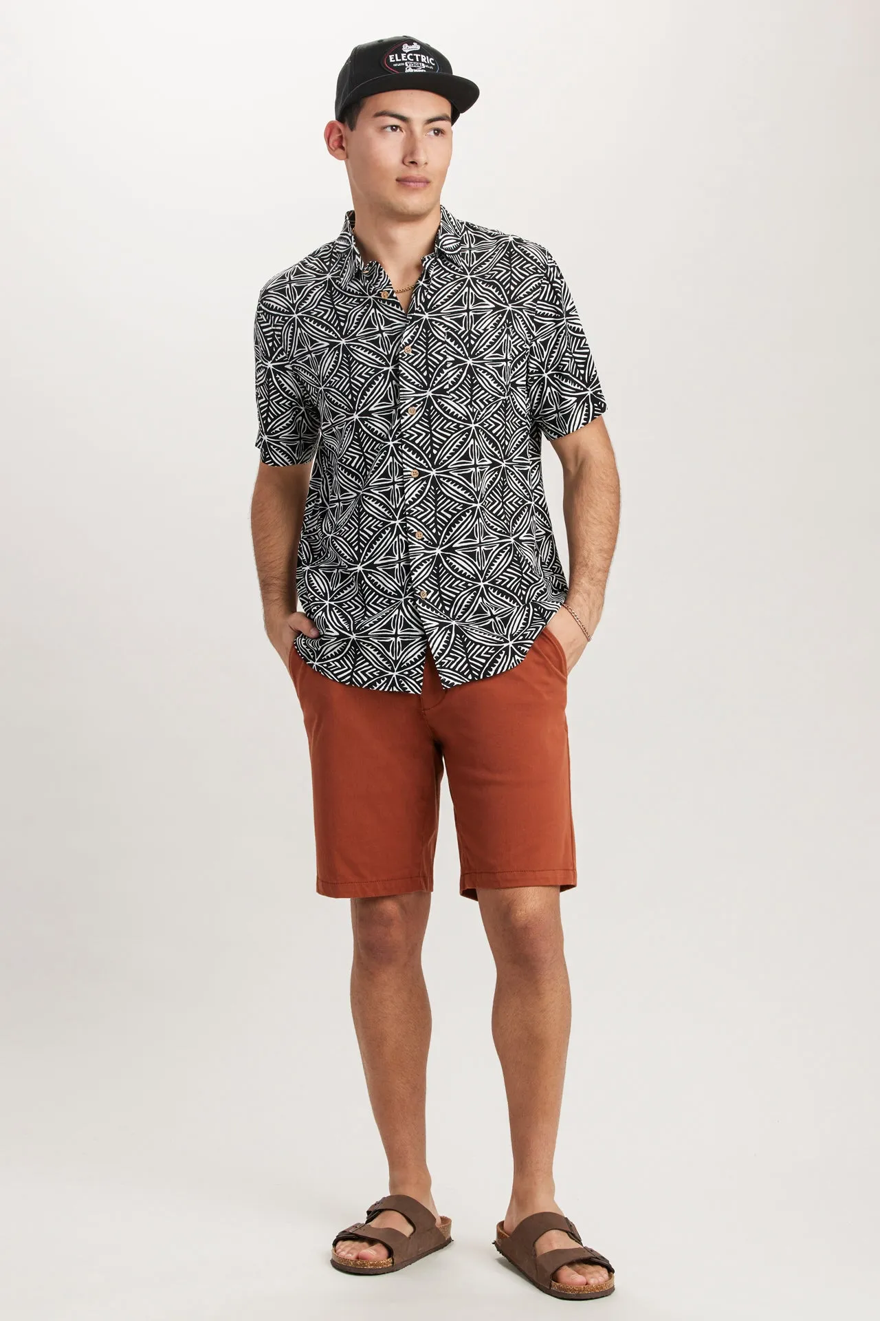 Poolside Rayon Button-Up Shirt sold by UNIONBAY product image thumbnail 2